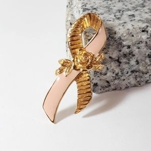 Pink Ribbon Breast Cancer Awareness Pin